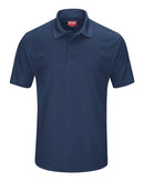 Red Kap Short Sleeve Performance Knit Pocketless Core Polo SK96 - Navy