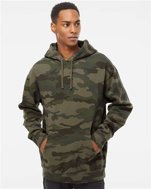 Independent Trading Co. Heavyweight Hooded Sweatshirt IND4000 - Forest Camo