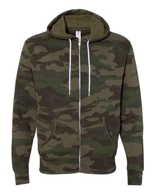 Independent Trading Co. Lightweight Full-Zip Hooded Sweatshirt AFX90UNZ