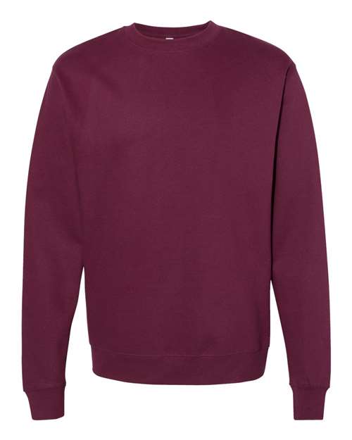 Independent Trading Co. Midweight Crewneck Sweatshirt SS3000 - Maroon