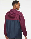 Independent Trading Co. Lightweight Windbreaker Full-Zip Jacket EXP54LWZ - Maroon/ Classic Navy