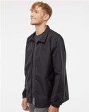 Independent Trading Co. Water-Resistant Windbreaker Coach’s Jacket EXP99CNB