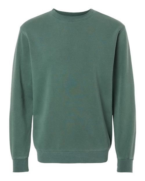 Independent Trading Co. Midweight Pigment-Dyed Crewneck Sweatshirt PRM3500 - Pigment Alpine Green