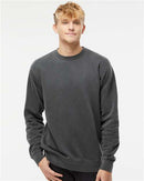 Independent Trading Co. Midweight Pigment-Dyed Crewneck Sweatshirt PRM3500 - Pigment Black