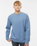 Independent Trading Co. Midweight Pigment-Dyed Crewneck Sweatshirt PRM3500 - Pigment Light Blue
