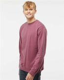Independent Trading Co. Midweight Pigment-Dyed Crewneck Sweatshirt PRM3500 - Pigment Maroon