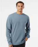 Independent Trading Co. Midweight Pigment-Dyed Crewneck Sweatshirt PRM3500 - Pigment Slate Blue