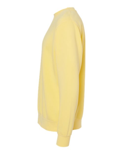 Independent Trading Co. Midweight Pigment-Dyed Crewneck Sweatshirt PRM3500 - Pigment Yellow
