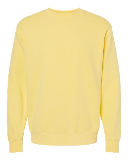 Independent Trading Co. Midweight Pigment-Dyed Crewneck Sweatshirt PRM3500 - Pigment Yellow