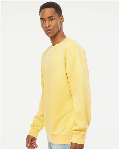 Independent Trading Co. Midweight Pigment-Dyed Crewneck Sweatshirt PRM3500 - Pigment Yellow