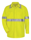 Bulwark High Visibility Long Sleeve Work Shirt SMW4