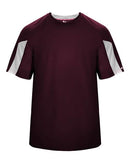 Badger Striker T-Shirt 4176 - Maroon/ White