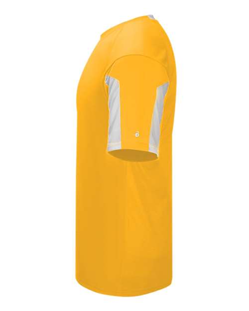 Badger Striker T-Shirt 4176 - Gold/ White