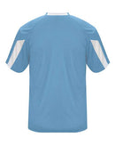 Badger Striker T-Shirt 4176 - Columbia Blue/ White
