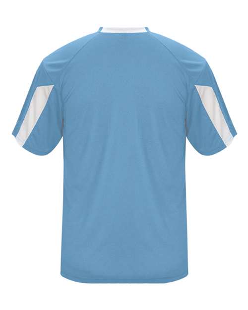 Badger Striker T-Shirt 4176 - Columbia Blue/ White