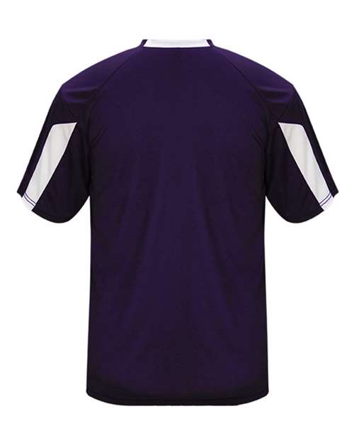 Badger Striker T-Shirt 4176 - Purple/ White