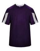 Badger Striker T-Shirt 4176 - Purple/ White