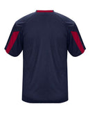 Badger Striker T-Shirt 4176 - Navy/ Red