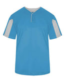 Alleson Athletic Striker Placket 7976 - Columbia Blue/ White