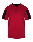 Alleson Athletic Striker Placket 7976 - Red/ Black