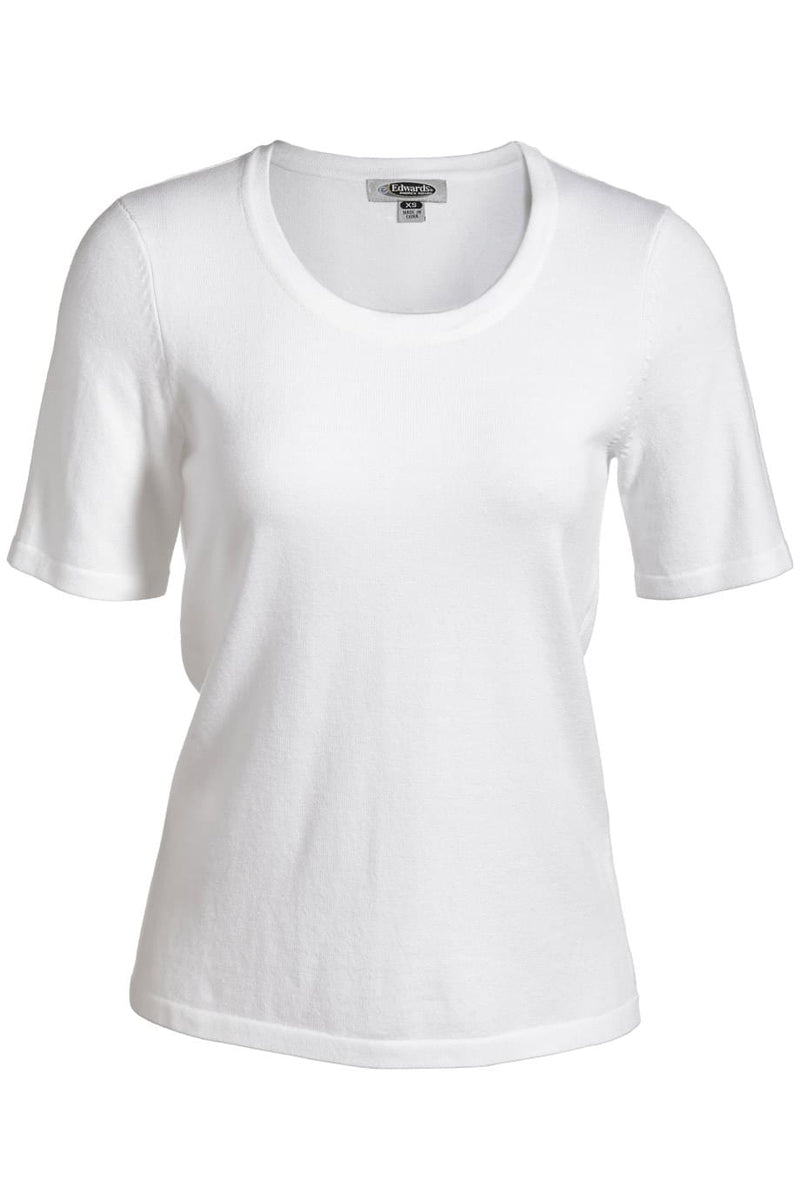 Edwards Ladies Short Sleeve Scoop Neck Sweater [