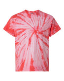 Dyenomite Cyclone Pinwheel Tie-Dyed T-Shirt 200CY - Coral