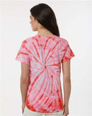 Dyenomite Cyclone Pinwheel Tie-Dyed T-Shirt 200CY - Coral