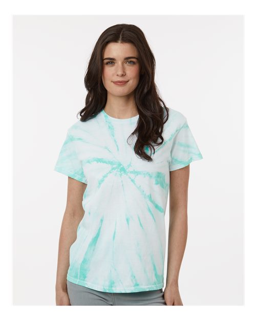 Dyenomite Cyclone Pinwheel Tie-Dyed T-Shirt 200CY - Mint