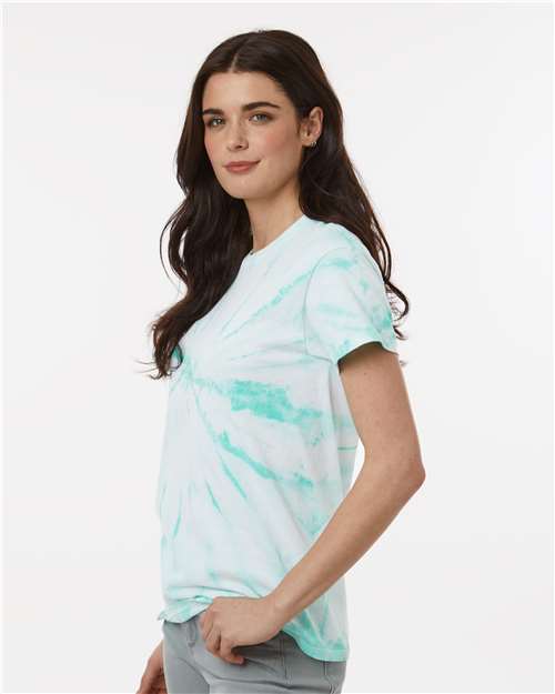 Dyenomite Cyclone Pinwheel Tie-Dyed T-Shirt 200CY - Mint