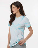 Dyenomite Cyclone Pinwheel Tie-Dyed T-Shirt 200CY - Pale Turquoise