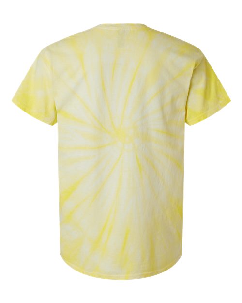Dyenomite Cyclone Pinwheel Tie-Dyed T-Shirt 200CY - Pale Yellow