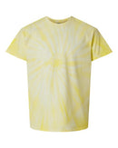 Dyenomite Cyclone Pinwheel Tie-Dyed T-Shirt 200CY - Pale Yellow