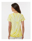 Dyenomite Cyclone Pinwheel Tie-Dyed T-Shirt 200CY - Pale Yellow