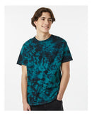 Dyenomite Crystal Tie-Dyed T-Shirt 200CR - Black/ Teal