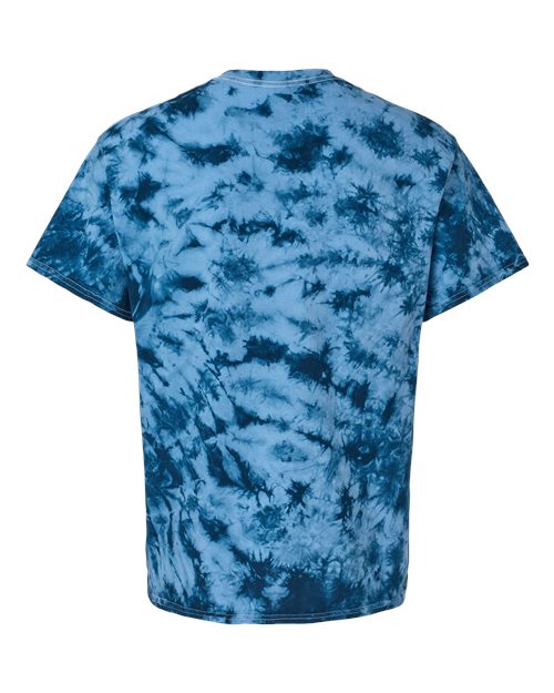 Dyenomite Crystal Tie-Dyed T-Shirt 200CR - Navy/ Columbia
