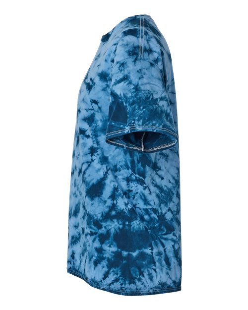 Dyenomite Crystal Tie-Dyed T-Shirt 200CR - Navy/ Columbia