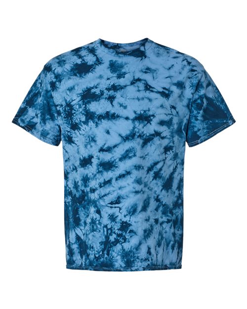 Dyenomite Crystal Tie-Dyed T-Shirt 200CR - Navy/ Columbia