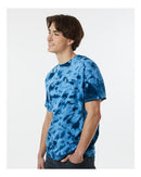 Dyenomite Crystal Tie-Dyed T-Shirt 200CR - Navy/ Columbia