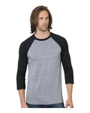 Bayside Triblend Three-Quarter Sleeve Raglan T-Shirt 9525