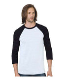 Bayside Triblend Three-Quarter Sleeve Raglan T-Shirt 9525