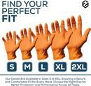 First Glove 8 Mil Heavy Duty Nitrile Gloves - Diamond Grip - Disposable Gloves for Mechanic, Automotive & Industrial Work