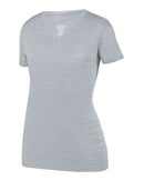 Augusta Sportswear Women's Shadow Tonal Heather Training V-Neck T-Shirt 2902