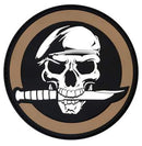 Rothco PVC Military Skull & Knife Morale Patch. Item
