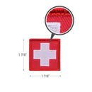 Rothco White Cross Red Morale Patch. Item