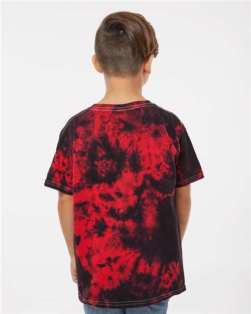 Dyenomite Youth Crystal Tie-Dyed T-Shirt 20BCR