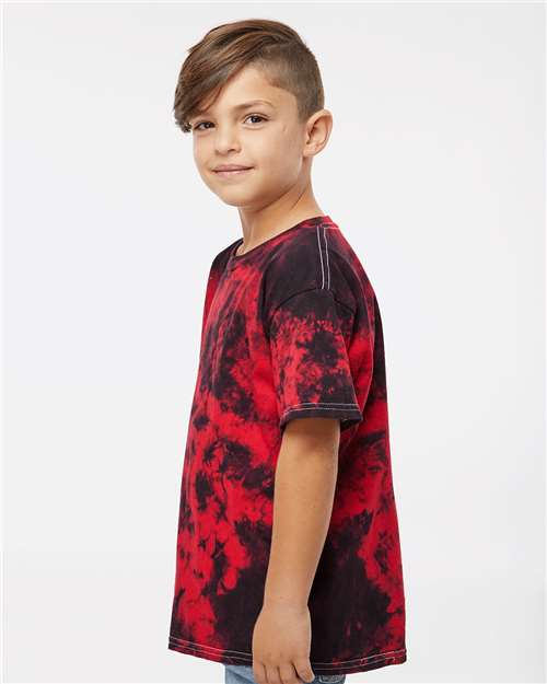 Dyenomite Youth Crystal Tie-Dyed T-Shirt 20BCR