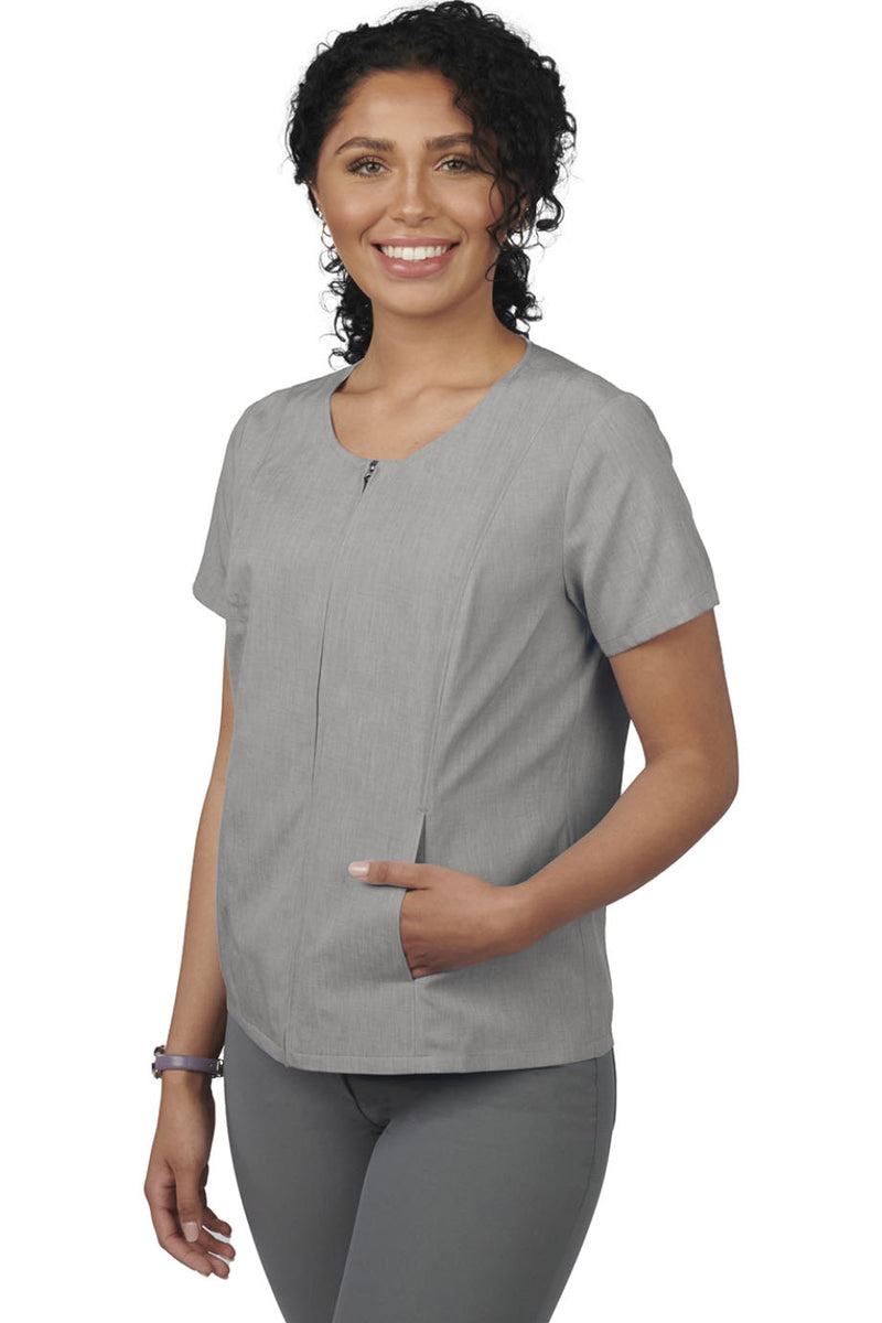 Edwards Melange Full Zip Tunic [