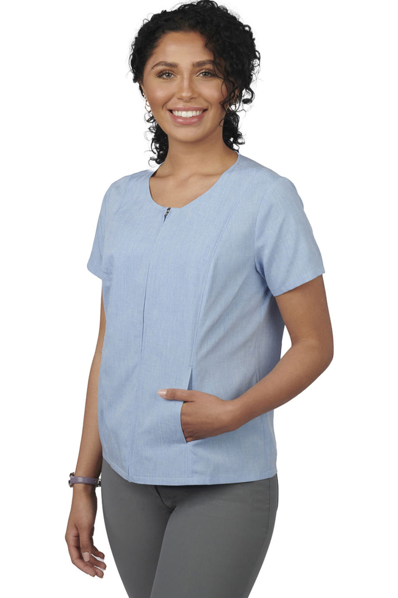 Edwards Melange Full Zip Tunic [