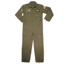 Rothco Kid's Flight Coverall With Patches - Olive Drab. Item