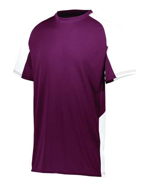 Augusta Sportswear Youth Cutter Jersey 1518 - Maroon/ White